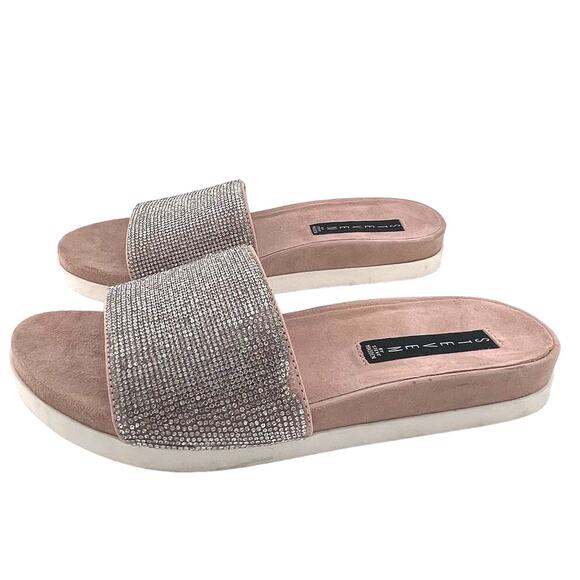 Steven by Steve Madden Saunders Rhinestone Slip On Sandals Size 8.5M - Picture 2 of 7